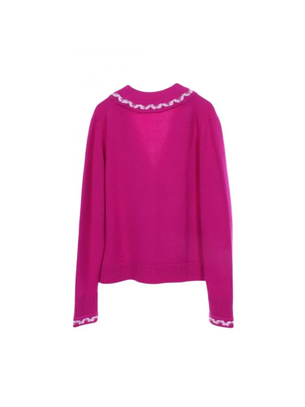 Chanel Cardigan CC Logo Button Cashmere
